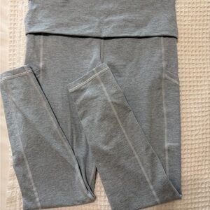 Heather Light Blue Workout Leggings